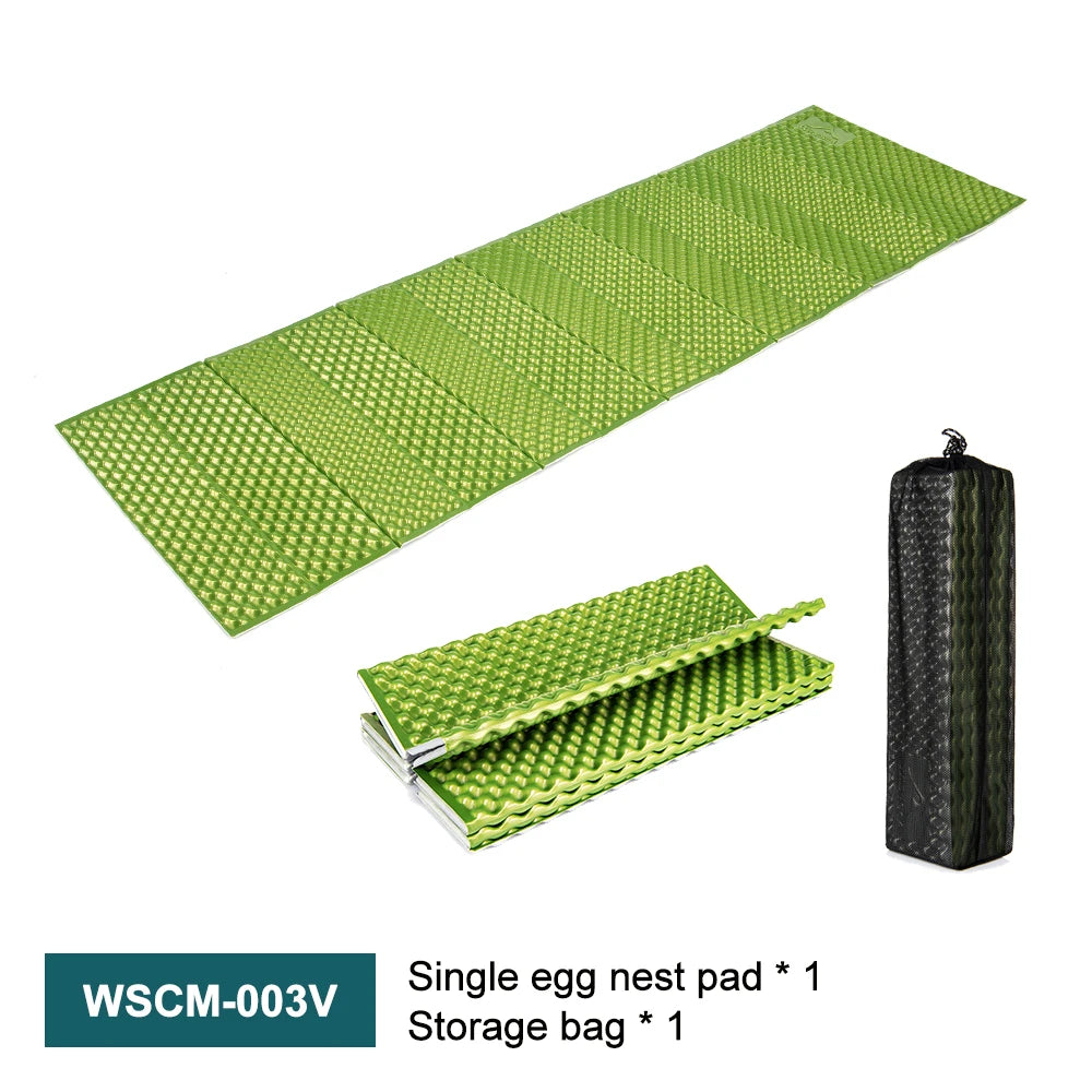 Ultralight Folding Camping Pad - Portable Foam Sleeping Mat with Storage Bag for Hiking & Backpacking
