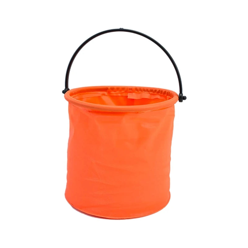 Collapsible Beach Bucket - Foldable Sand Play Toy for Kids Summer Pool & Garden Activities
