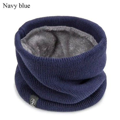 Winter Sports Neck Warmer - Soft Knitted Face Cover Scarf for Men & Women - Cold-Proof Thick Collar for Skating, Running & Hiking