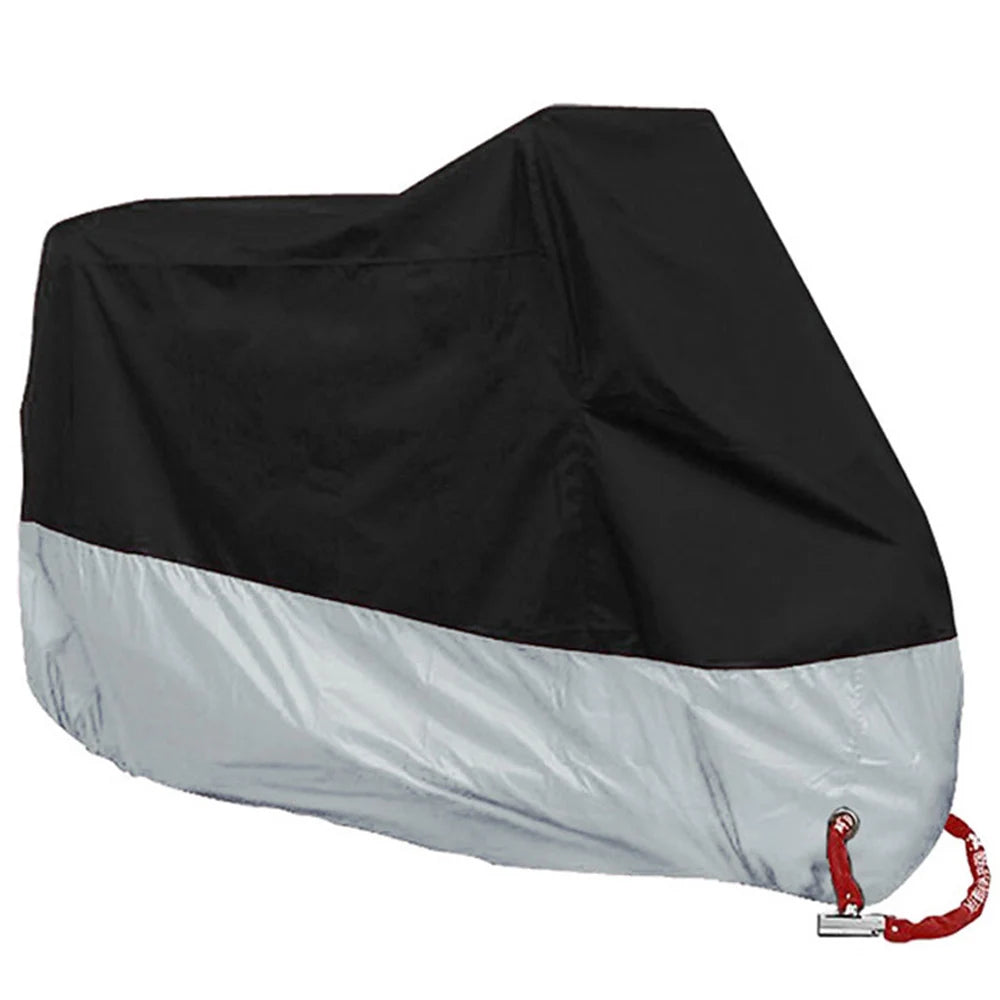 All-Season Waterproof Motorcycle Cover - UV Protection, Dustproof, Indoor/Outdoor for Motorbikes & Scooters