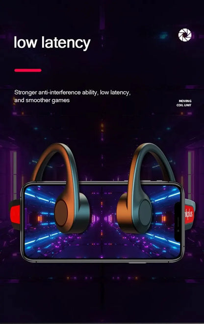 Bone Conduction Wireless Earbuds - TWS Bluetooth Sports Headset for Running & Cycling