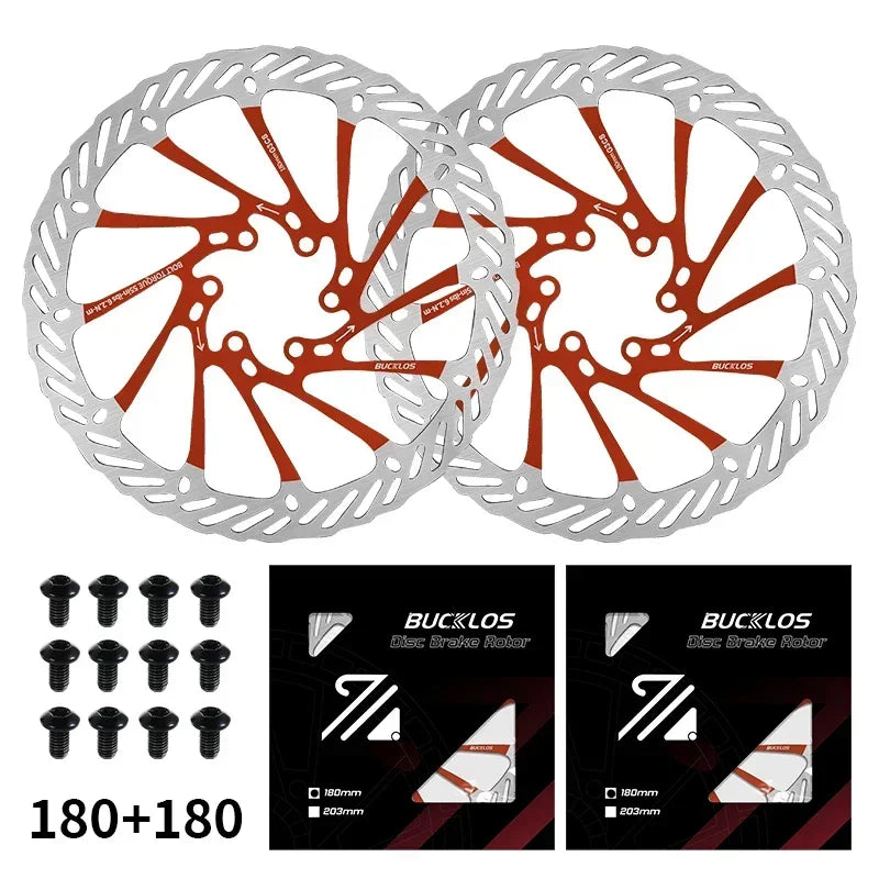 Ultralight Hydraulic Disc Brake Rotor 160/180/203mm - Mountain & Road Bike Compatible with Free Mounting Bolts