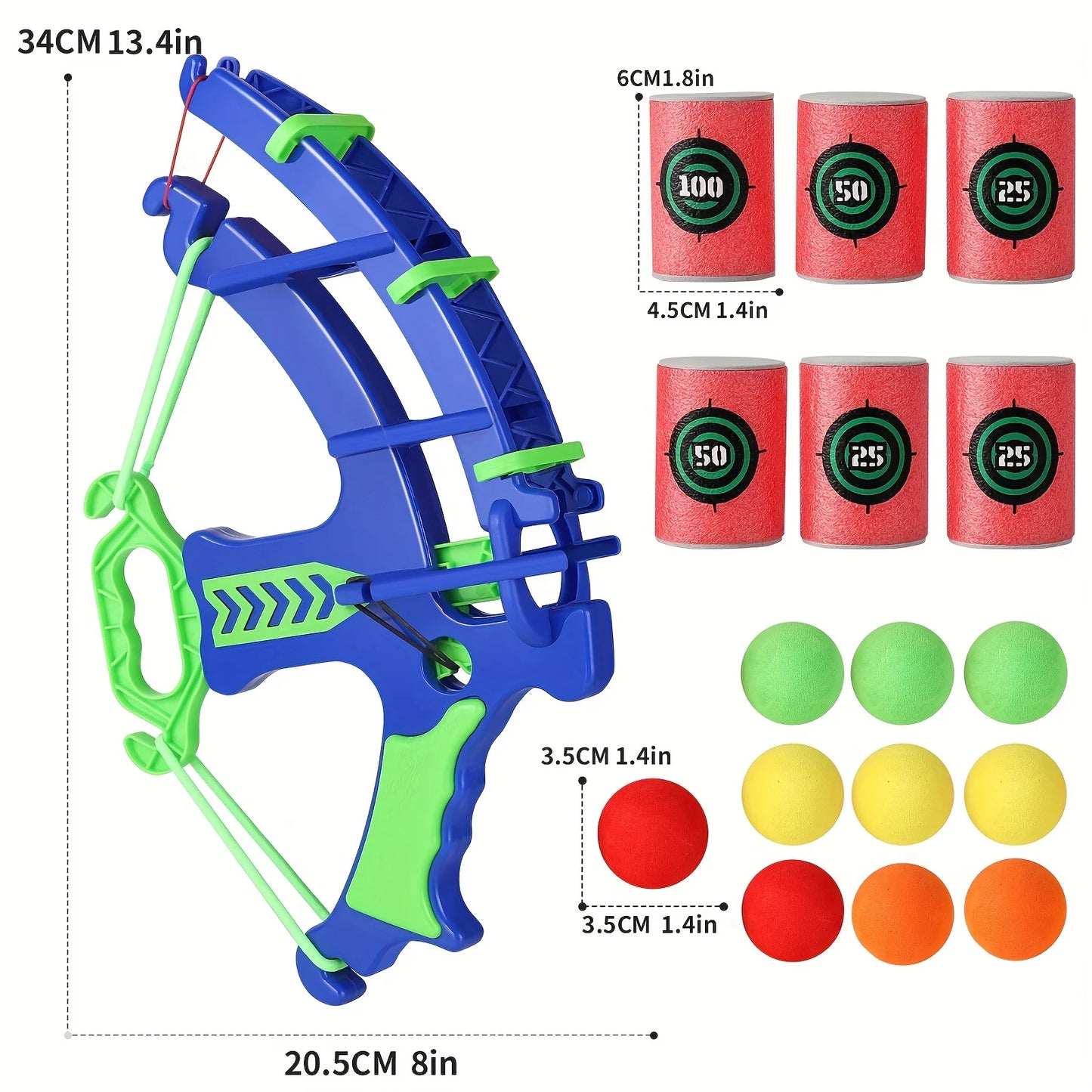 Kids Educational Target Practice Set - Safe Foam Bullet Shooting Toy for Children