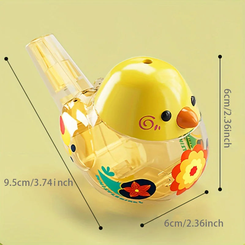 Water Bird Whistle Musical Training Toy for Infants & Children - Fillable Sound Instrument