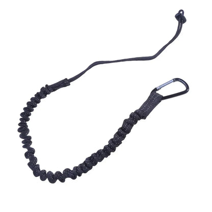 Heavy-Duty Safety Harness for Aerial Work - Elastic Buffer Sling Belt with Anti-Fall Carabiner Hook and Rope Protection System