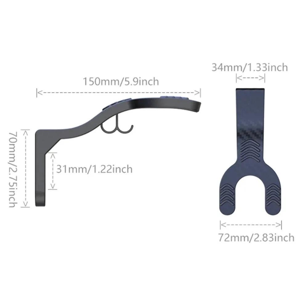 Multipurpose Wall Mount Hooks - Motorcycle Helmet Rack Hanger for Home Kitchen Cabinet Luggage Jacket