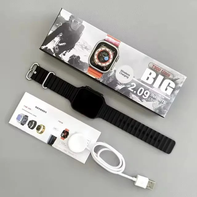 49mm Ultra Smart Watch - 2.09" AMOLED Screen, Bluetooth Call, Heart Rate Monitor, Fitness Tracker & Health Monitoring (Men & Women)
