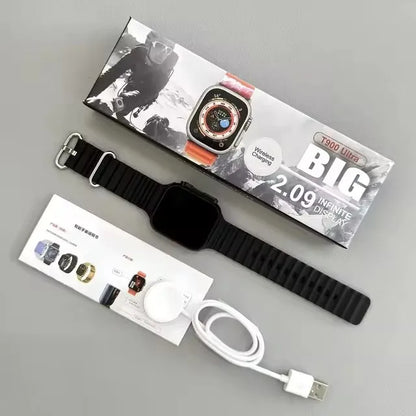49mm Ultra Smart Watch - 2.09" AMOLED Screen, Bluetooth Call, Heart Rate Monitor, Fitness Tracker & Health Monitoring (Men & Women)