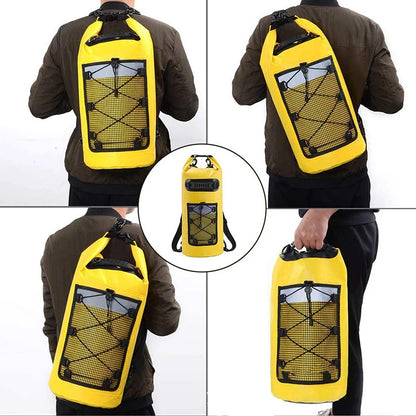 Waterproof Dry Bag Backpack 10L 20L - PVC Shoulder Pack for Kayaking, Surfing, Rafting, Trekking & Boating
