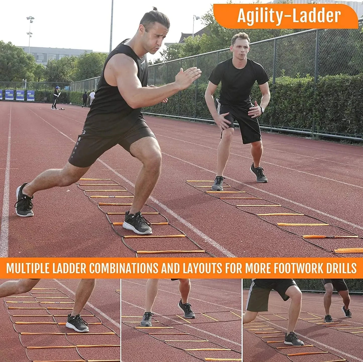 Dual-Purpose Soccer Training Jump Ladder - Ultimate Agility Training Tool