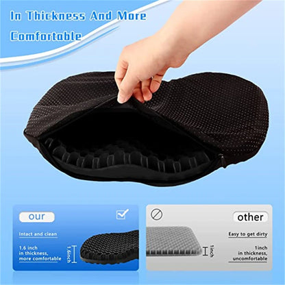 Anti-Slip Gel Kayak Seat Cushion - Waterproof Non-Slip Seat Pad for Sit-In Kayaks, Inflatable Kayaks, Canoes, and Boats