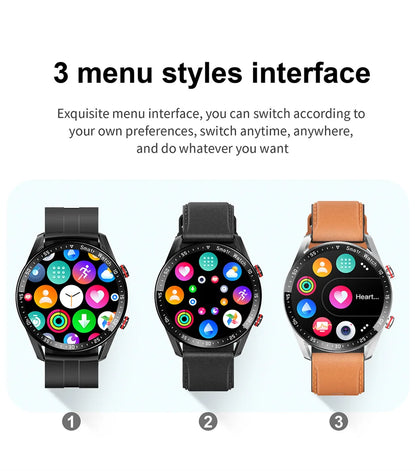 GT Series Smart Watch - HD Screen with Bluetooth Call, GPS Tracker, Heart Rate Monitor & IP68 Waterproof for Men & Women