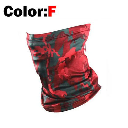 Multi-Sport Windproof Face Mask & Neck Gaiter - Lycra Camouflage Scarf for Fishing, Cycling & Outdoor Activities