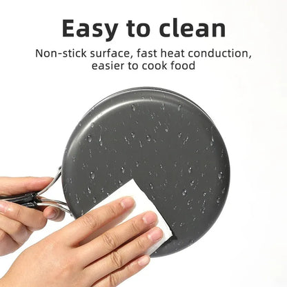 PACOONE Portable Camping Cookware Set - Complete Outdoor Cooking Kit with Pot, Kettle, Pan & Tableware for Hiking and Picnic