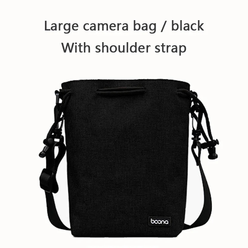 Camera Lens Bag - Waterproof Drawstring Pouch with Fleece Protection for DSLR Cameras