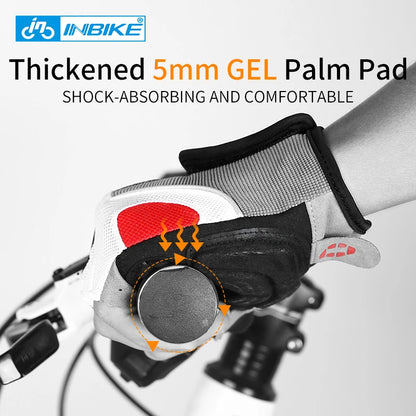 Half-Finger Gel Cycling Gloves - Shockproof Padded Sport Gloves for Men & Women