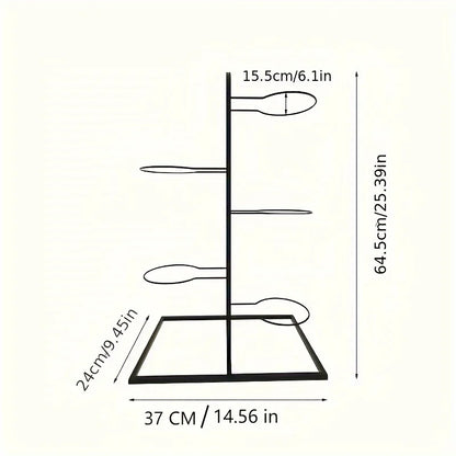 Carbon Steel Basketball Storage Rack - Multi-Layer Ball Organizer Stand for Basketball, Football, Volleyball (Home & School)