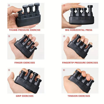 Hand-Held Finger Exerciser - Strength Trainer for Piano, Guitar, and Home Fitness Training