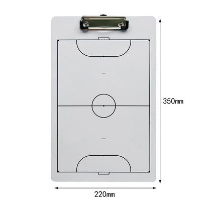 Volleyball Tactic Coaching Board - 35cm x 22cm Portable Strategy Clipboard for Volleyball, Handball & Futsal