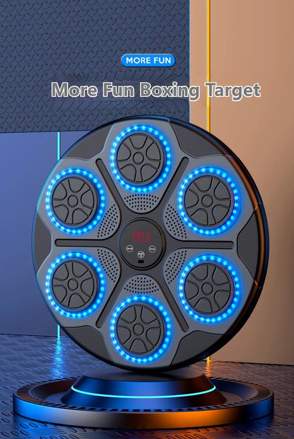 Smart Bluetooth Music Boxing Trainer - Wall-Mounted Electronic Punching Target for Home & Gym