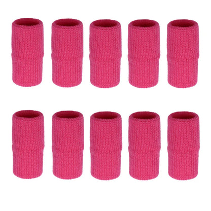 Athletic Finger Support Sleeves - 10 Pack Compression Guards for Basketball, Volleyball, Gym & Sports