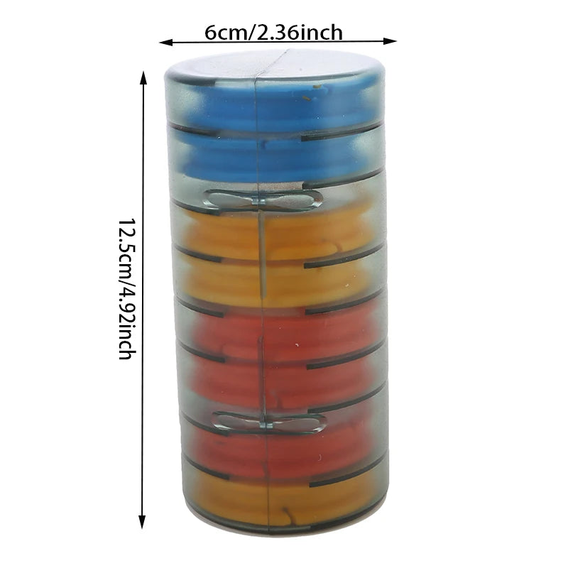 Professional Fishing Line Organizer Box - Multi-Spool Winding Board with Storage
