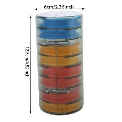 Professional Fishing Line Organizer Box - Multi-Spool Winding Board with Storage