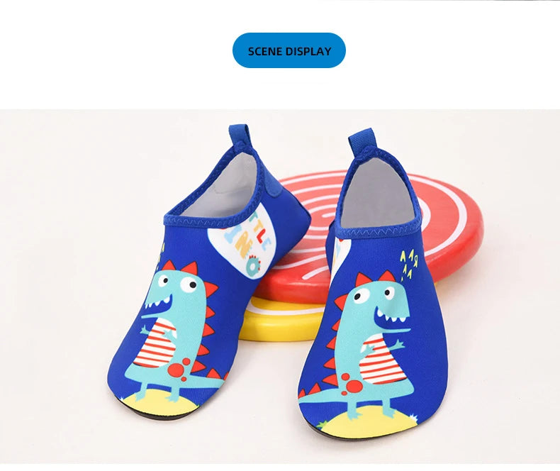 Quick-Dry Aqua Water Shoes for Kids - Lightweight Barefoot Beach Swimming Shoes for Boys & Girls