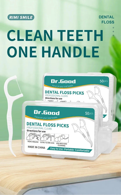 Dental Floss Picks - Oral Care Tools (50/150/300/600/1000 PCS Options)