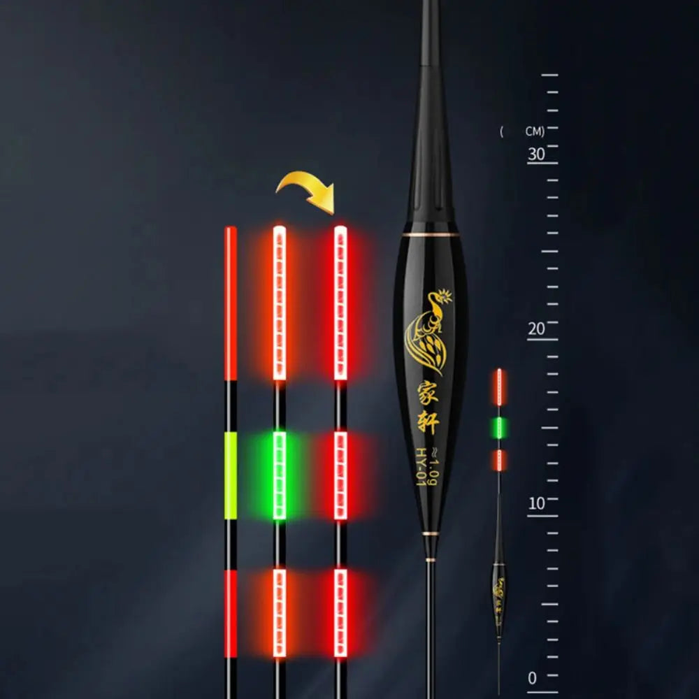 LED Fishing Float with Gravity Sensor - Night Fishing Strobe Light with Long Tail and High Sensitivity Buoy