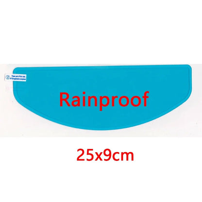 Clear Nano Film Helmet Sticker – Anti-Rain & Anti-Fog Protection for Motorbike Riders, Easy Application for Enhanced Visibility