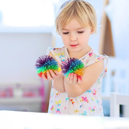 Colorful Rubber Wire Ball - 6/8/10cm Juggling Ball for Kids