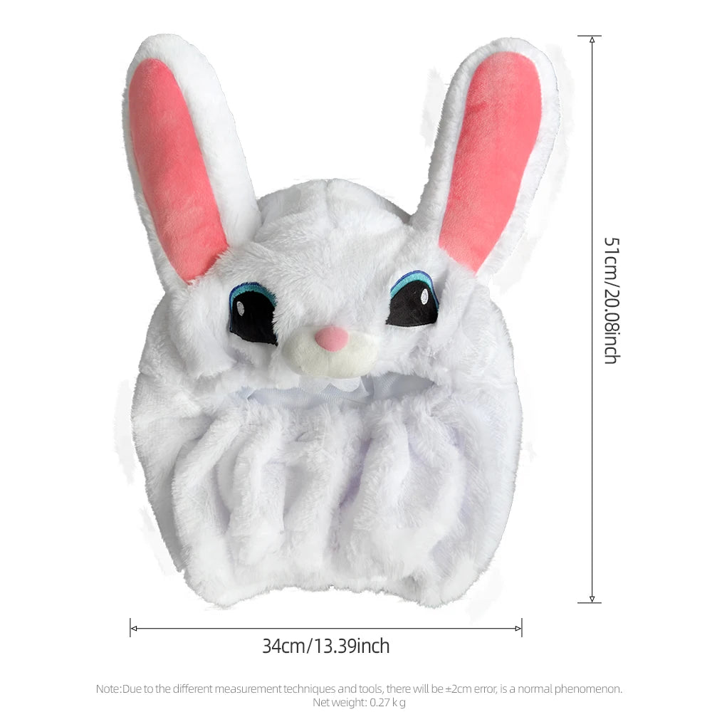 Cartoon Plush Animal Motorcycle Helmet Cover - Fabric Protection Accessory