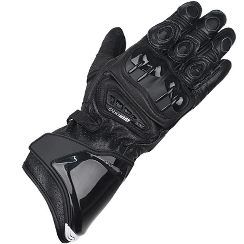 Two-X GP Pro Men's Motorcycle Racing Gloves - Long Leather Sports Protection with Touch Screen