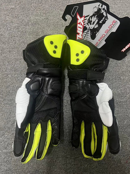 Two-X GP Pro Men's Motorcycle Racing Gloves - Long Leather Sports Protection with Touch Screen