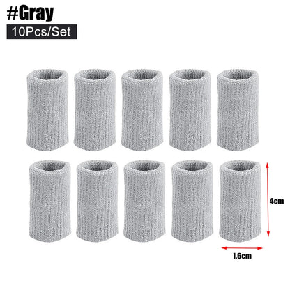 Compression Finger Sleeves - 10 Pack Nylon Support Protector for Basketball, Volleyball, Golf & Sports (4cm)