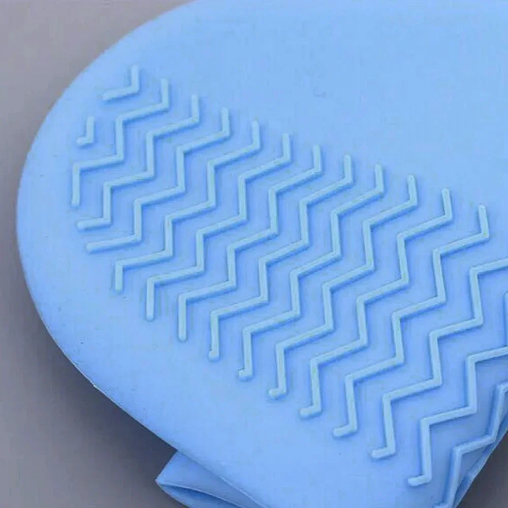 Silicone Waterproof Shoe Covers - Slip-Resistant Reusable Rain Boot Protectors for Outdoor Activities