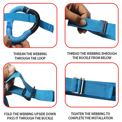 Kids Gymnastics Rings - Non-Slip Adjustable Straps, Pull-Up Workout & Swing Fitness Equipment