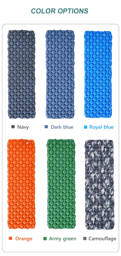 Ultralight Inflatable Camping Sleeping Pad - Portable Outdoor Air Mattress for Hiking and Travel