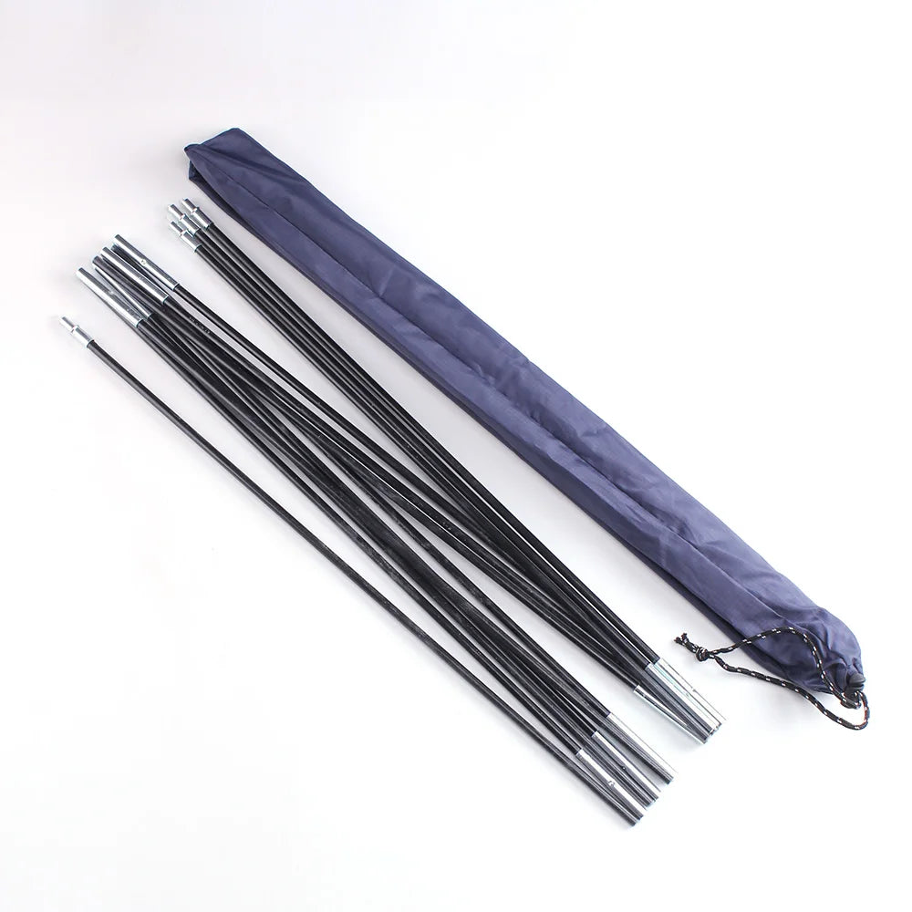 Glass Fiber Tent Arc Poles Replacement - 12-Piece Set (1 Pair) for Camping Tents (3.26m/3.4m/3.9m Options)