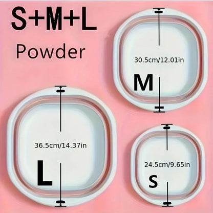 Space-Saving Collapsible Storage Baskets - 3 Pack Multi-Purpose Wash Tubs for Laundry, Camping, Fruits & Home Organization