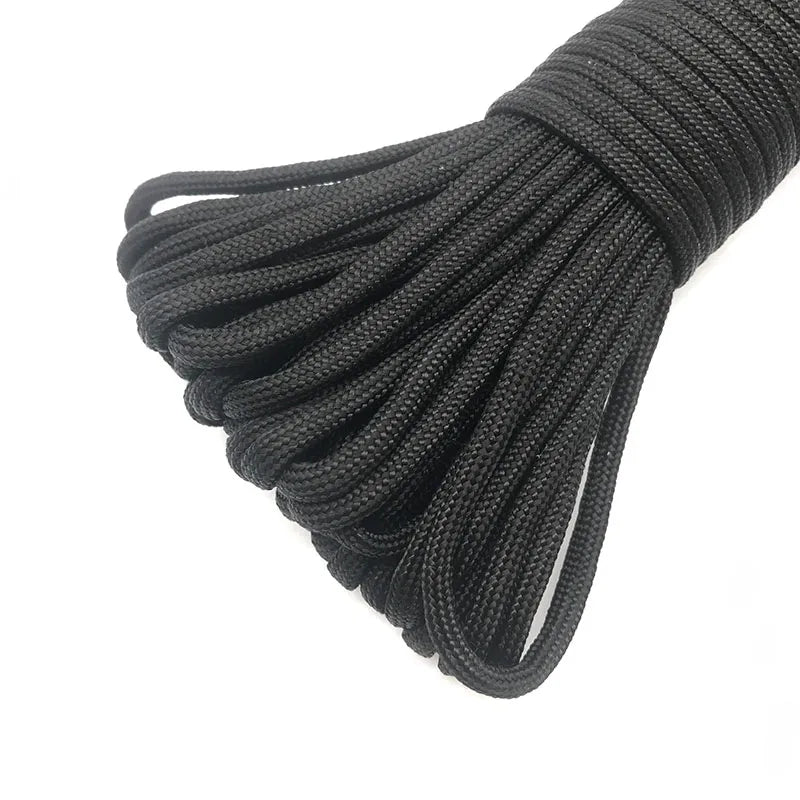 550 Paracord 4mm 7-Strand - Multi-Purpose Survival Rope for Climbing, Camping, Hiking, and Bracelets (Multiple Lengths)