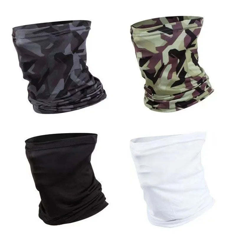 Multi-Sport Windproof Face Mask & Neck Gaiter - Lycra Camouflage Scarf for Fishing, Cycling & Outdoor Activities