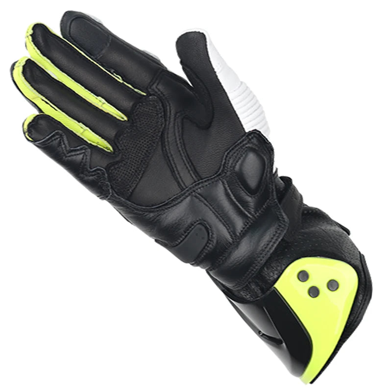 Two-X GP Pro Men's Motorcycle Racing Gloves - Long Leather Sports Protection with Touch Screen