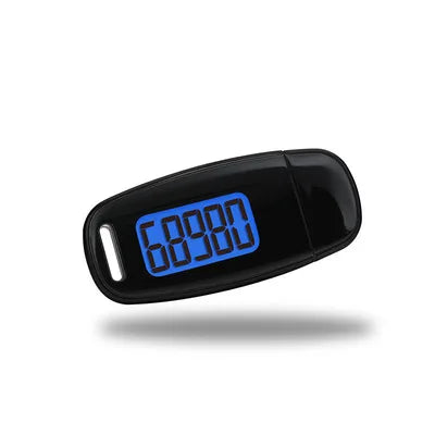 3D Pedometer Step Counter - USB Rechargeable with Backlight Display - Accurate Walking Step Tracker