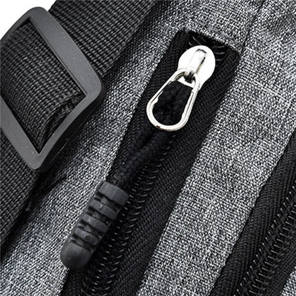 Men's Waterproof Canvas Crossbody Bag - Korean Style Outdoor Sports Waist Pack with Multiple Carry Options