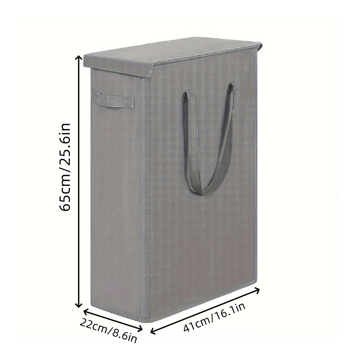 Wheeled Laundry Hamper with Lid - Closed Storage Basket for Bedroom, Bathroom & Laundry Room