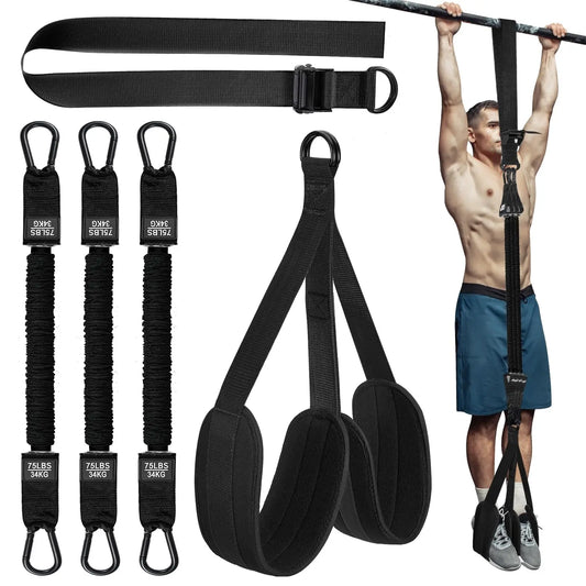 Assisted Pull-Up Resistance Bands - 75-300 lbs Multifunctional Strength Training Belt for High-Intensity Workouts
