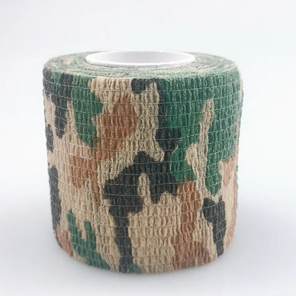 Self-Adhesive Elastic Bandage Tape - Breathable Medical Sport Wrap for Finger, Wrist & Ankle - Camouflage Fixer Tape for Pets & Animals