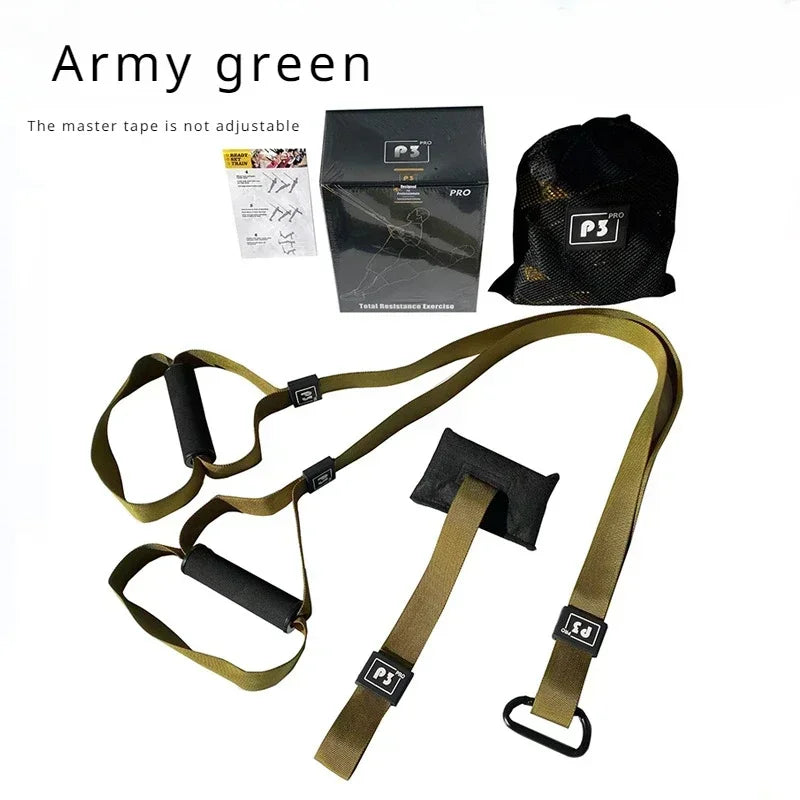 Suspension Training Strap System – Adjustable Full Body Resistance Bands for Strength and Fitness